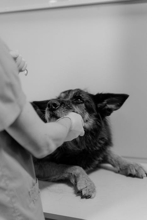 Cachorro sendo atendido em emergência veterinária 24h no HVPET Londrina